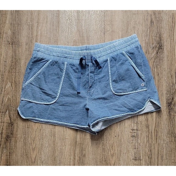 90 Degree Pull On Shorts ~ Sz XL ~ Blue ~ Elastic Waist ~ 3" Inseam - Picture 2 of 4